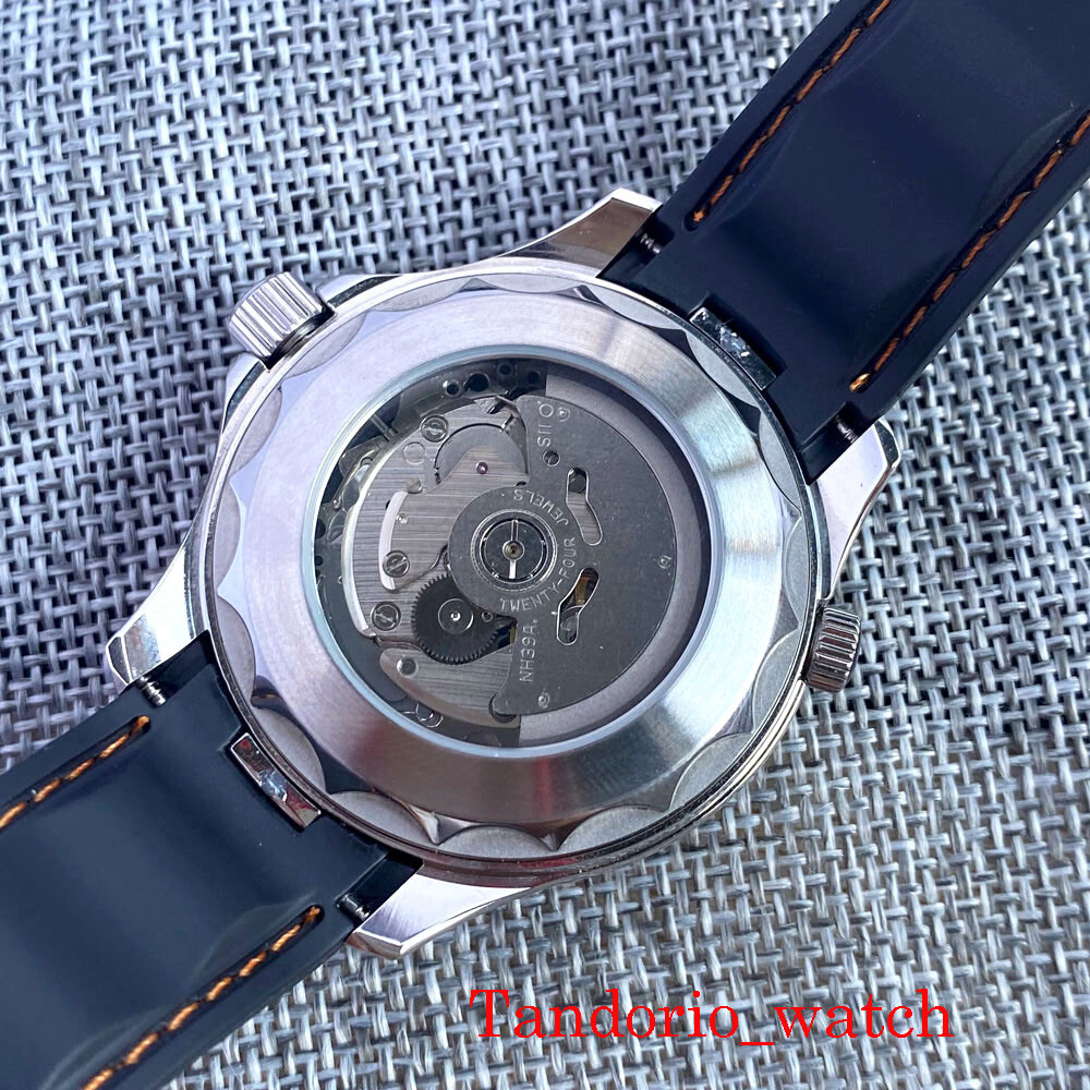 Bliger NH39 Automatic Men Watch Sapphire Crystal Luminous Index White Dial