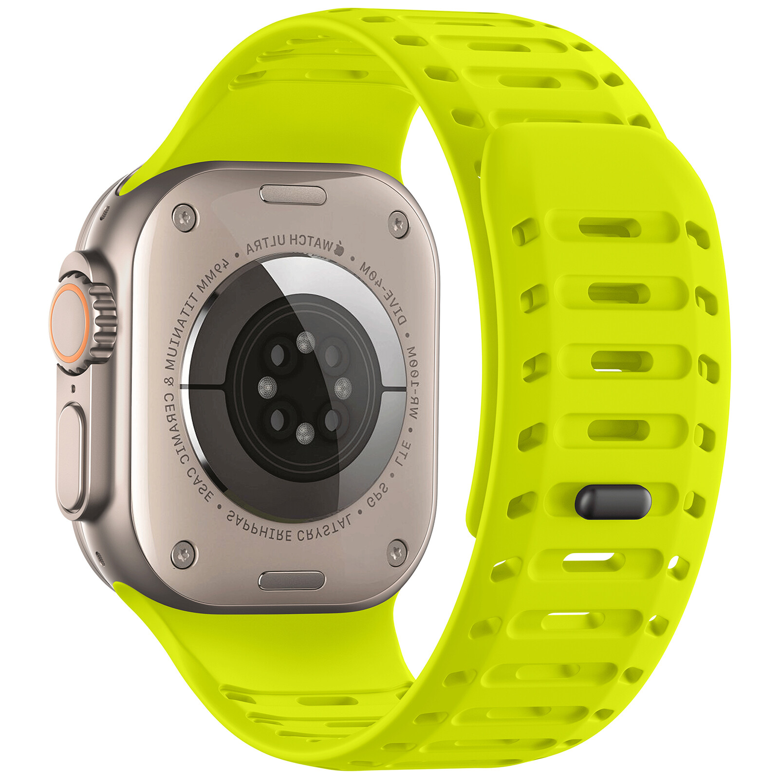 For iWatch Ultra 2 Series 10 9 8 7 SE 6 44/45/49mm Silicone Magnetic Sport Band