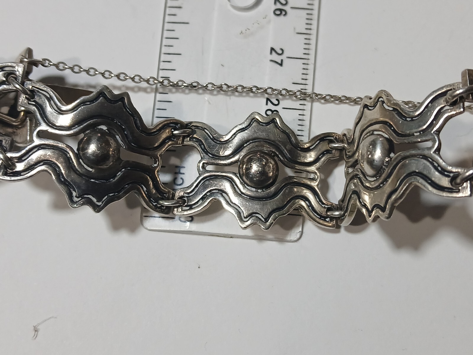 VINTAGE ANTONIO REINA STERLING SILVER MEXICO TAXCO 7″ Bracelet