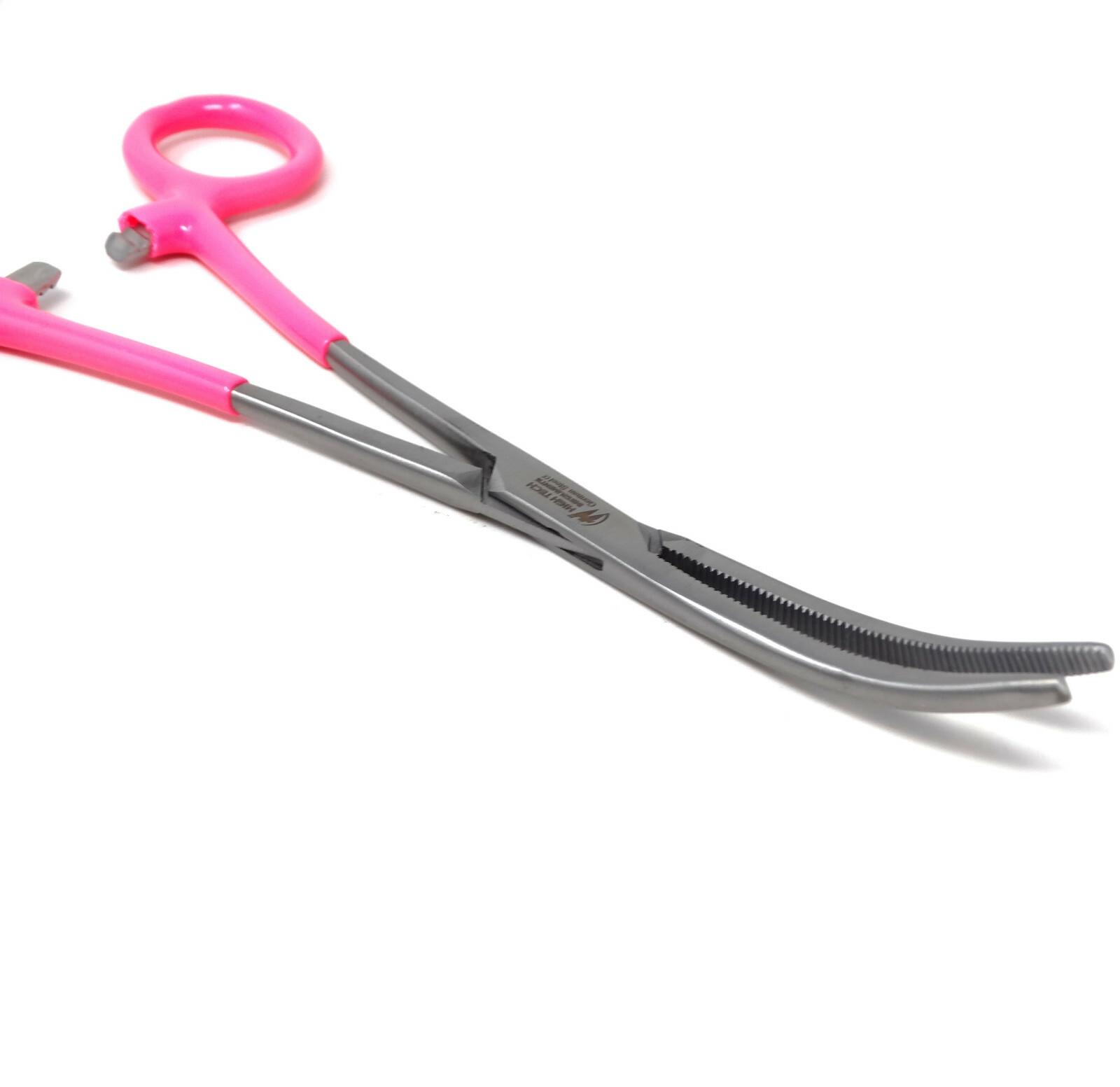 2 Jewellery Craft Wire Looping Locking Pliers Straight + Curved Vinyl Grip 8″