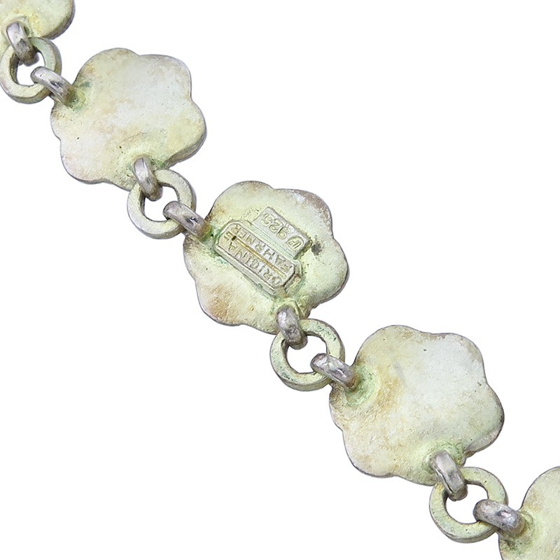 Theodor Fahrner chain/necklace flowers bars 925 silver around 1930-1940
