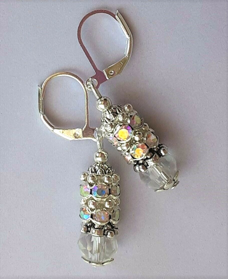 CRYSTALS BLACK or CLEAR AB COLUMNS Lever back SP YOU CHOOSE 612