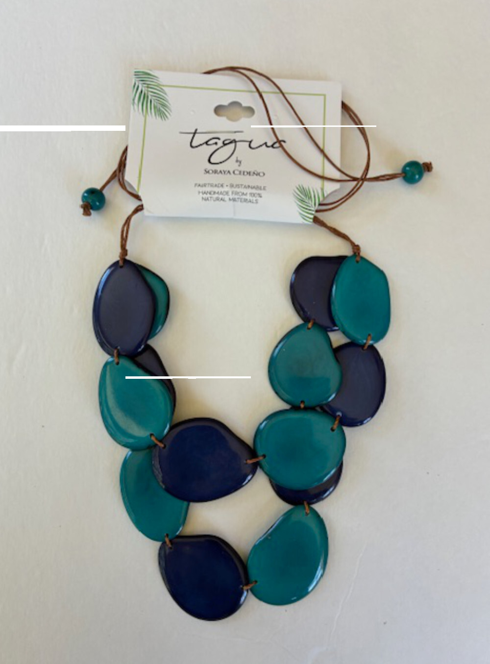 Tagua Nut Jewelry By Soraya Cedeno, Necklace, Amigas, multicolor