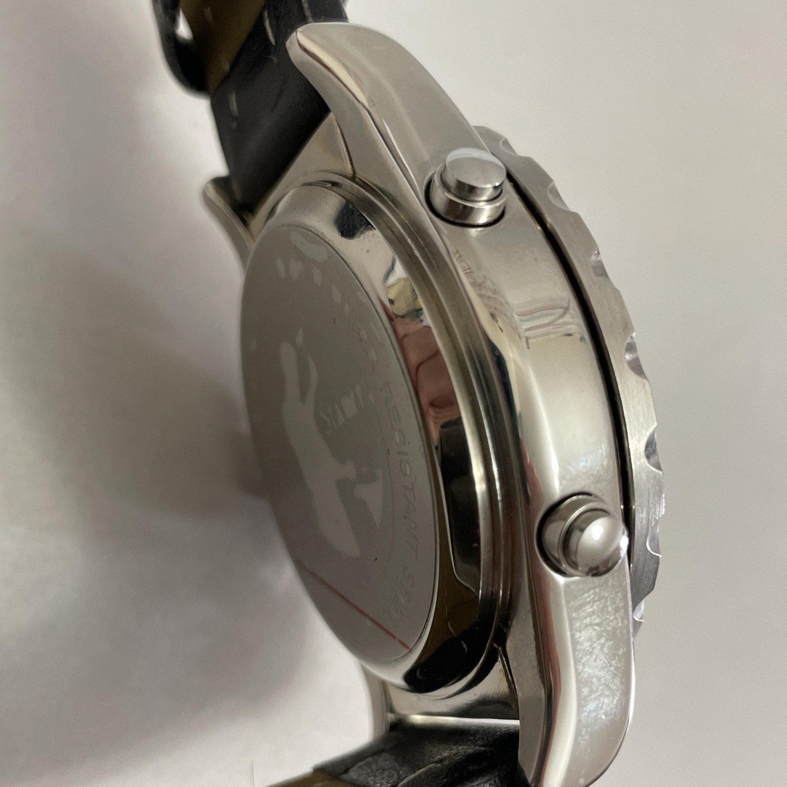 STAUER Centurion Hybrid Chrono Watch Stainless Steel Ana-Digi Quartz #20409