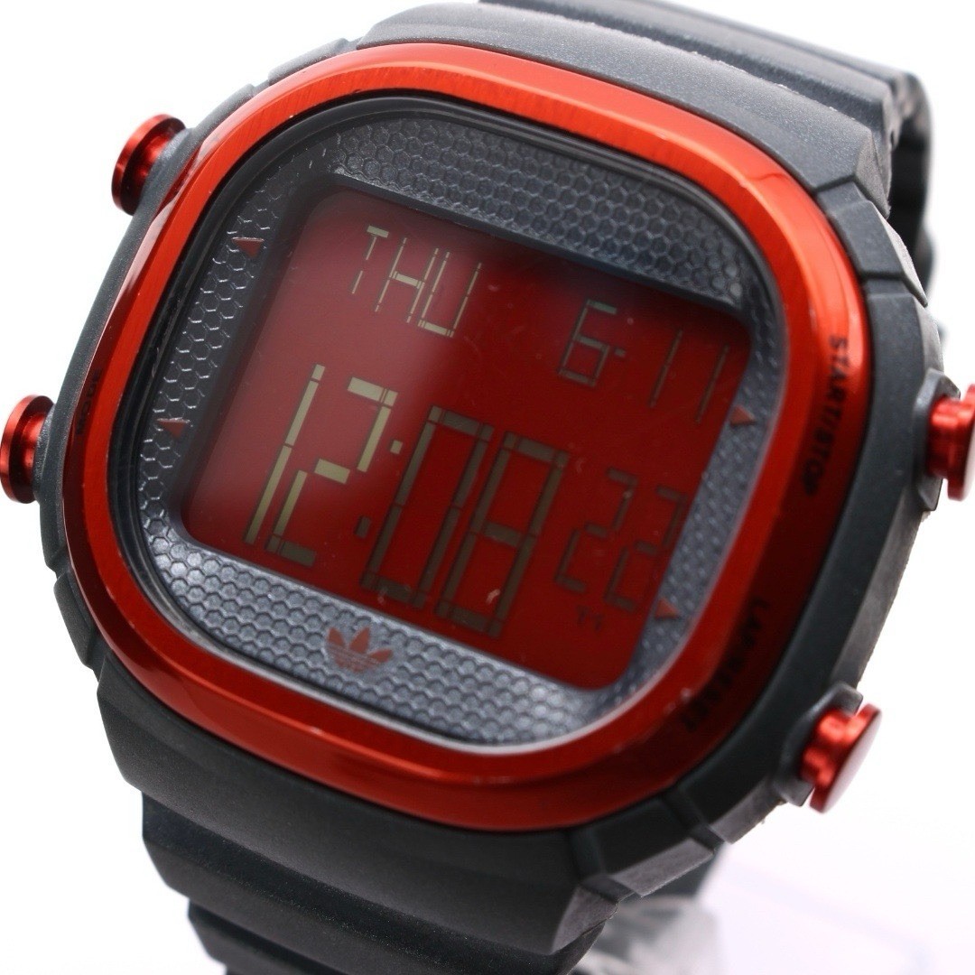 Rare Discontinued adidas Originals SOUL Digital Red Black Watch ADH2131 Y2K Run