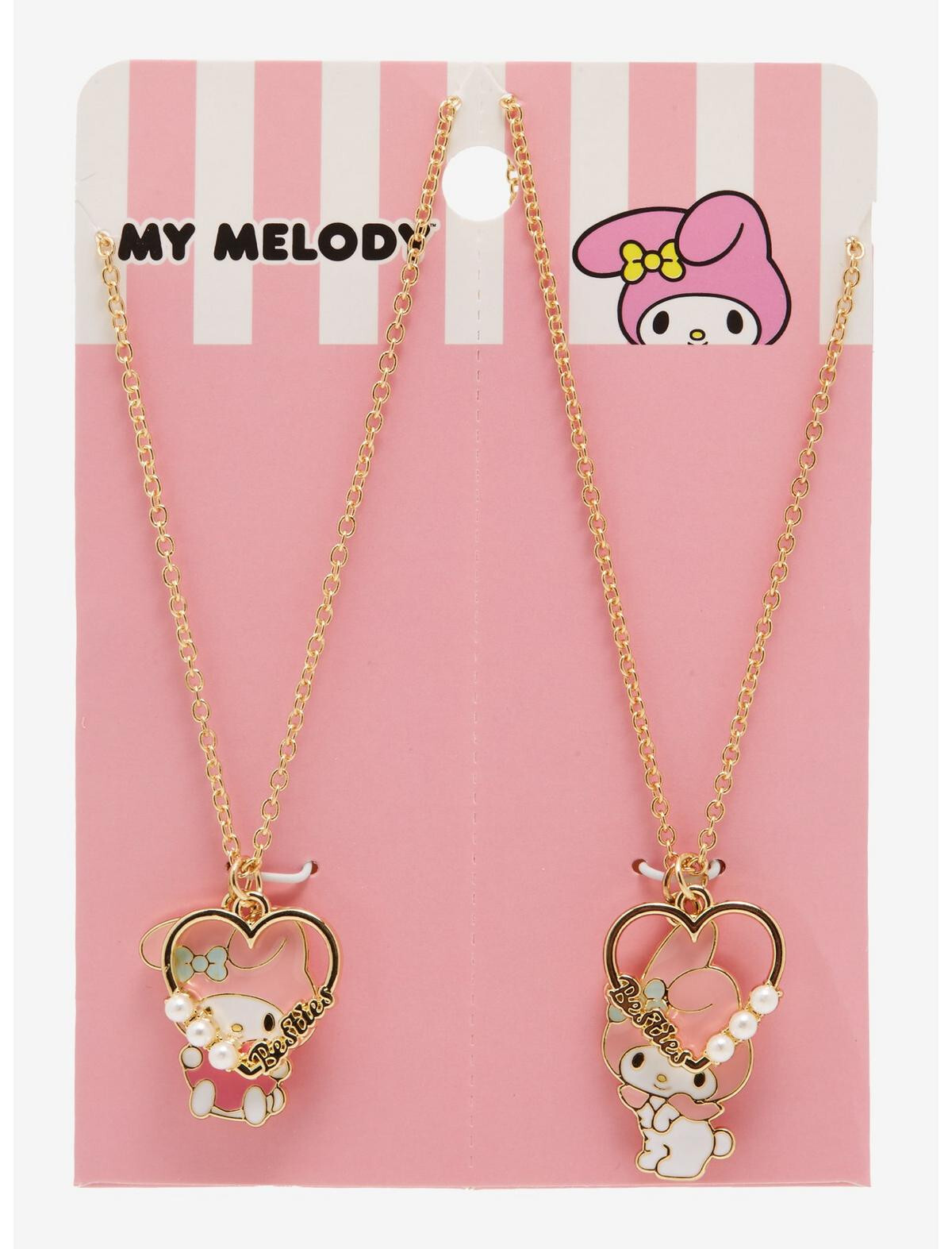 Sanrio My Melody Heart Best Friend Necklace Set