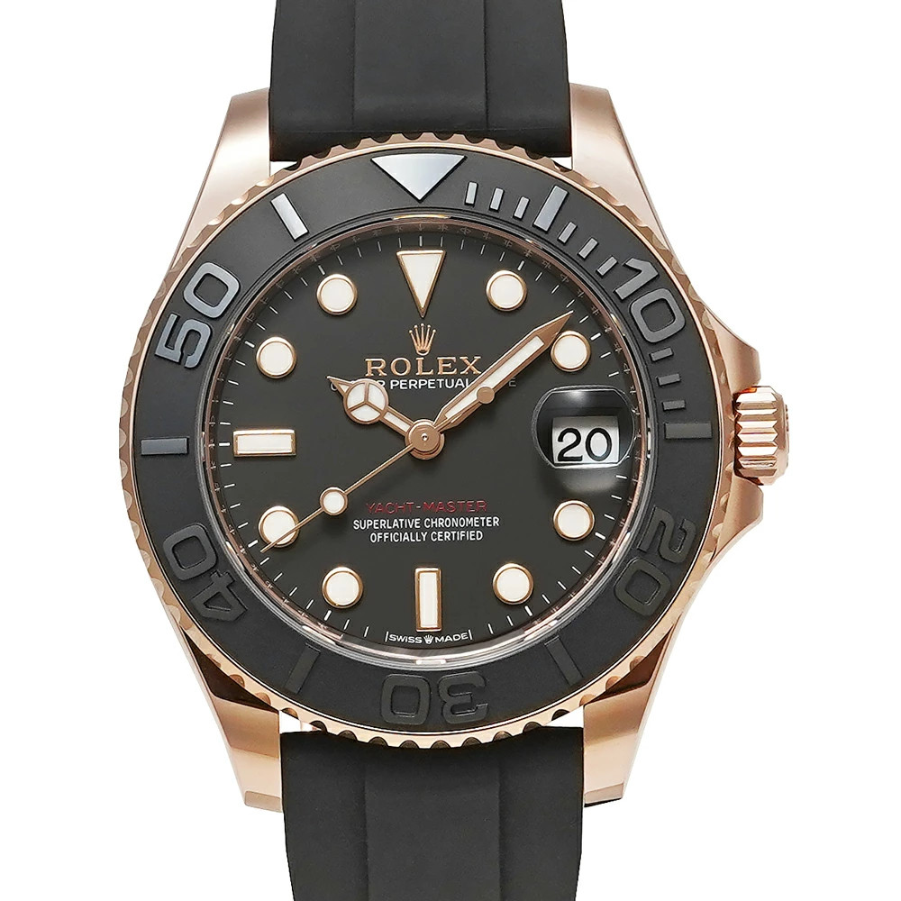 ROLEX Yachtmaster 268655 Black Case Size 37mm x 37mm Ladies Used Watch #7211