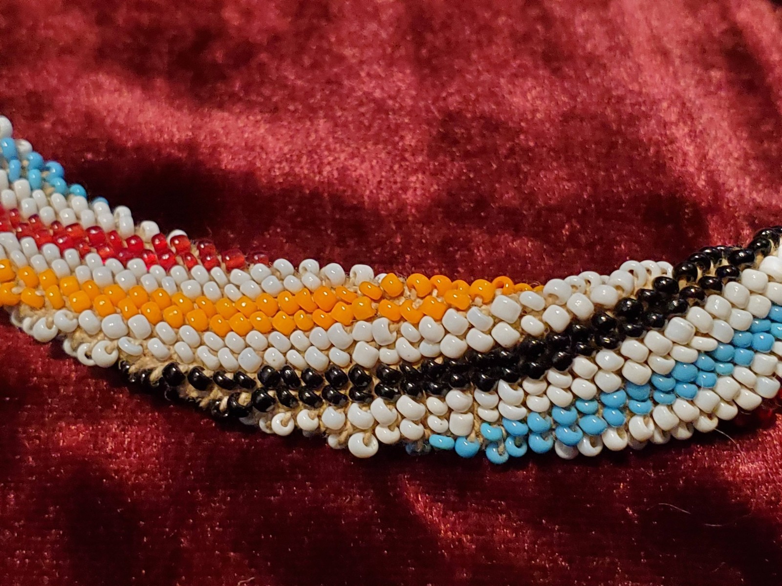 Colorful Vintage Bulgarian Traditional Beaded Necklace