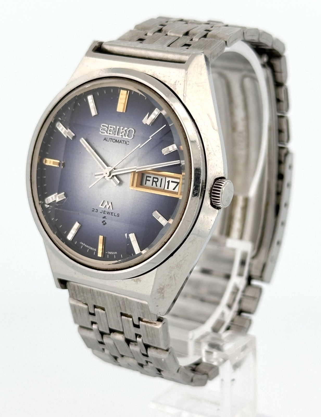 Seiko Lord Matic 5606-7310 Automatic Blue Gradient Dial AS-IS Repair