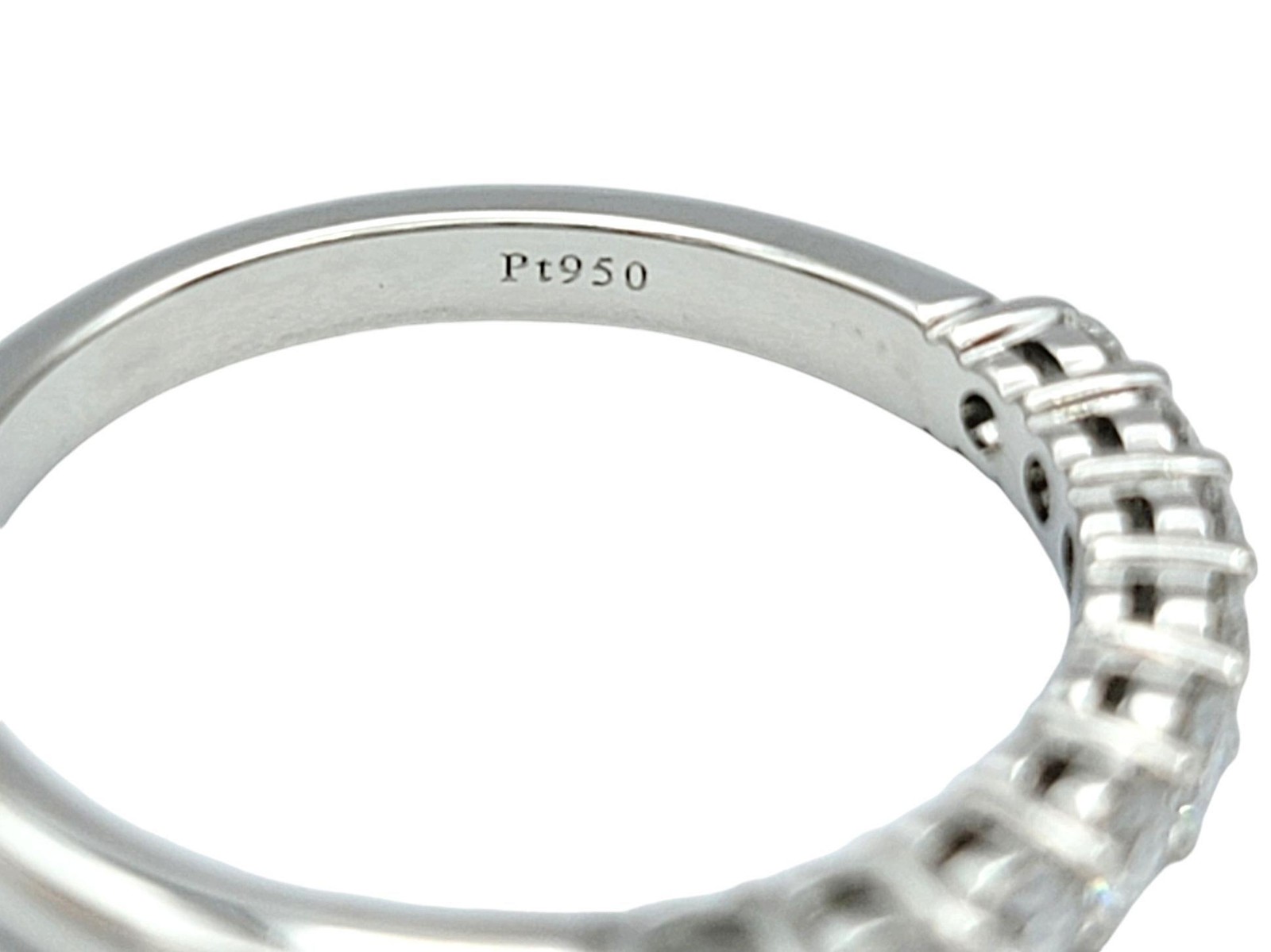 Tiffany & Co. Tiffany Forever Round Diamond Semi-Eternity Band Ring in Platinum