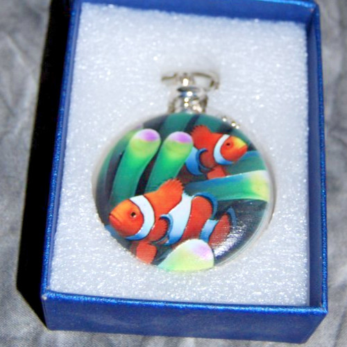 STRADA GENOA Clownfish “Finding Nemo” Pocket Watch New In Box Collectible