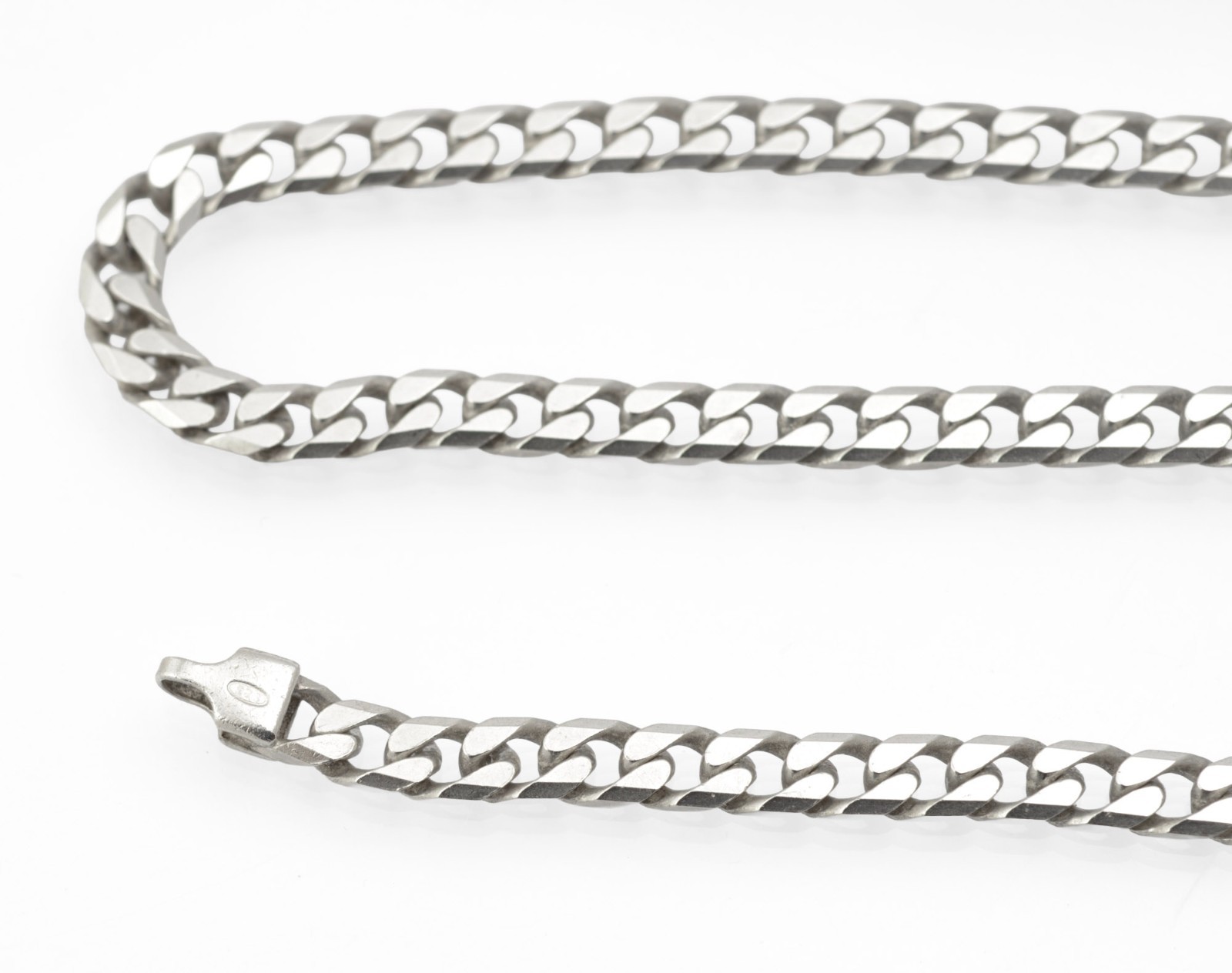 Vintage Sterling Silver Curb Chain Necklace 20 Inch 50cm – IBB 925