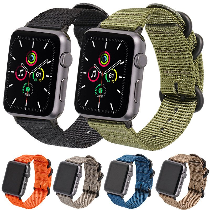 High Quality Nylon Canvas Watch Strap for Apple Iwatch Series 8 7 6 5 4 SE 38/49