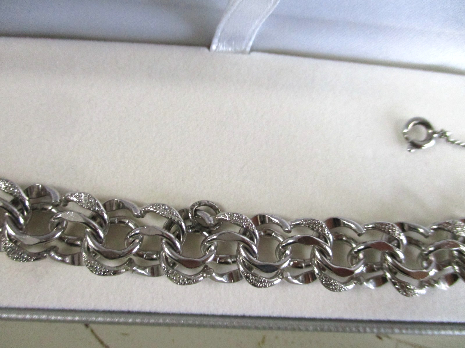 Sterling Silver – ELCO 10mm Double Cable Chain 7.75″ Bracelet – 21.1g