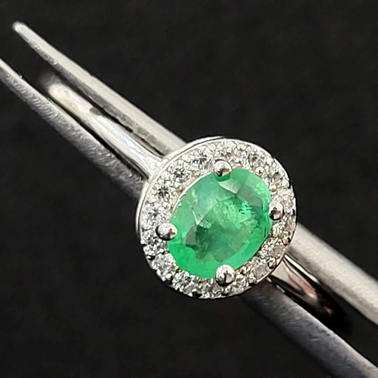 Natural Emerald Gemstone 925 Sterling Silver 20x8mm Oval Ring Top Rich Green 6