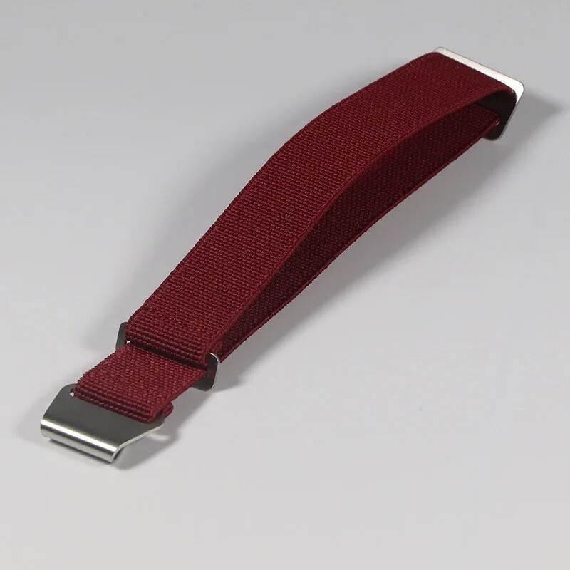 60s French Troops Parachute Bag Elastic Watch Strap 20mm 22mm Nylon Watchbands