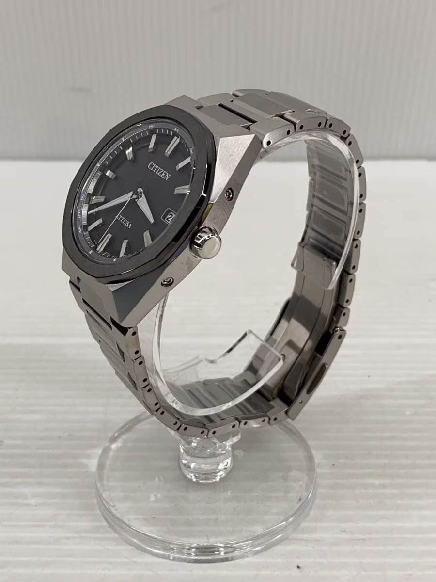 CITIZEN ATTERA With Box Quartz Watch Analog BLK SLV cb3045 61e