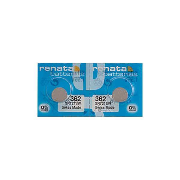 2 x Renata 362 Watch Batteries, 1.55V, 0% MERCURY equivalent SR721SW, 361