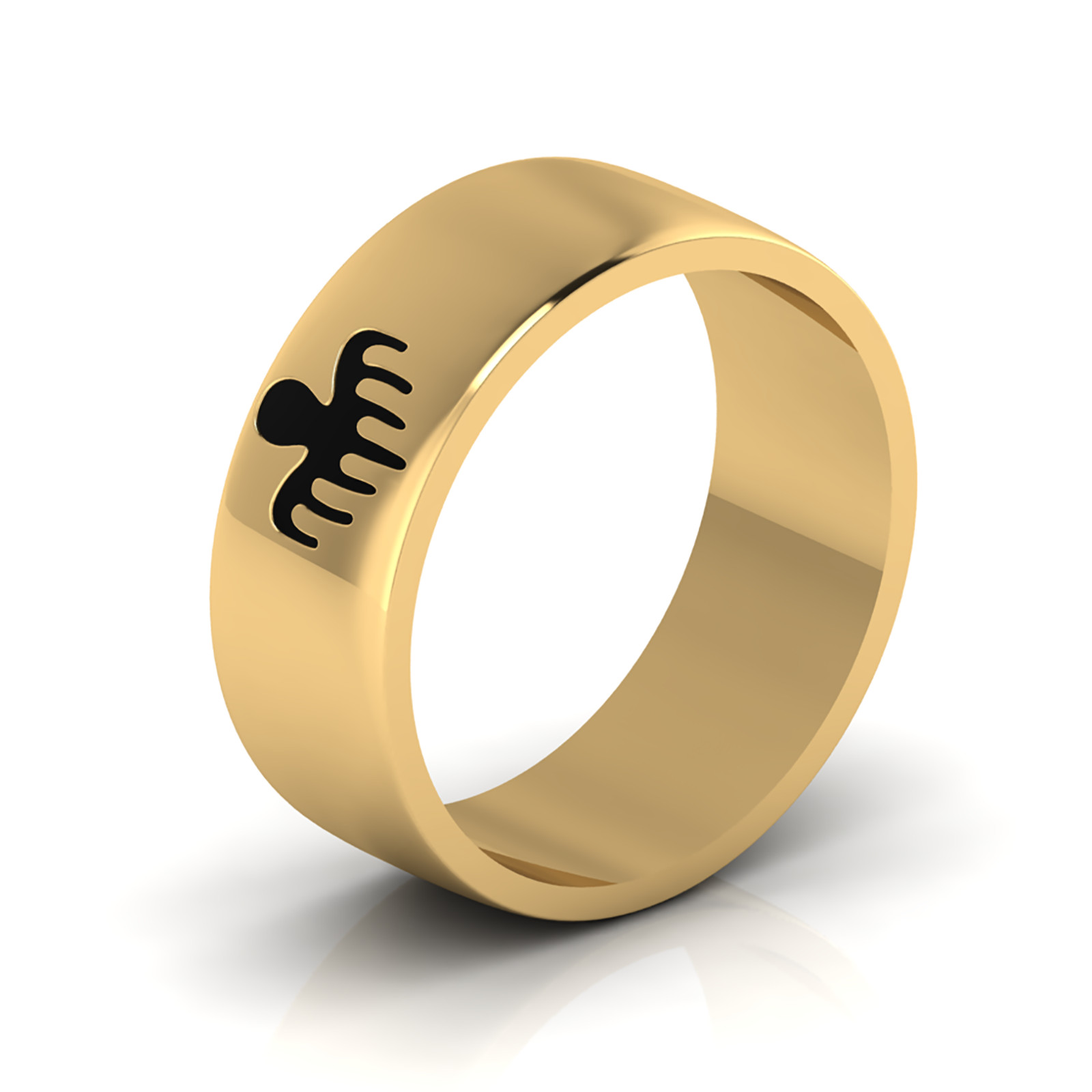 925 Silver Spectre Ring, Agent 007 Symbol Ring, Fashion Jewelry, Spectre Band, B