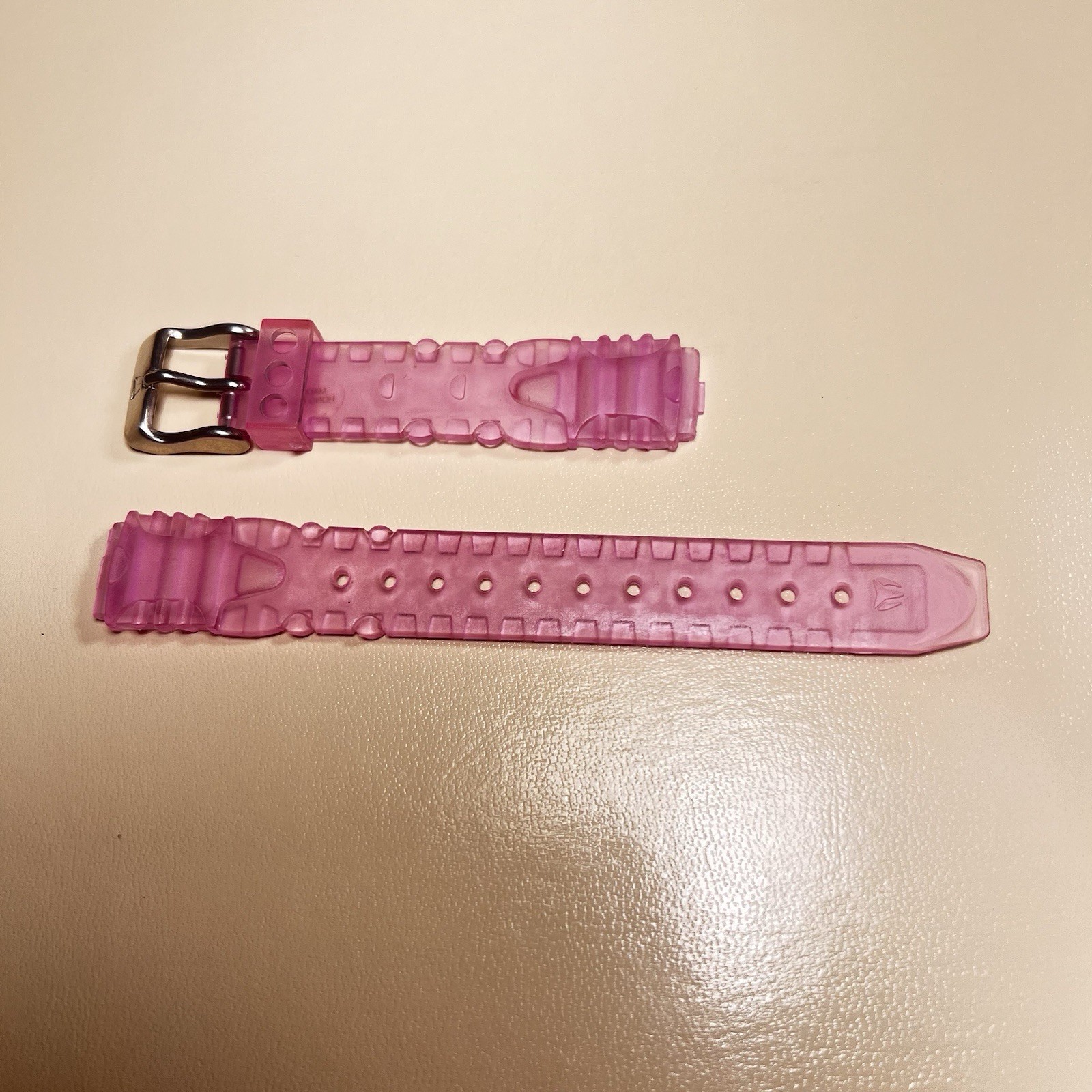 Authentic TechnoMarine Pink Silicone Rubber Watch Strap Band 13mm/ 110x60mm