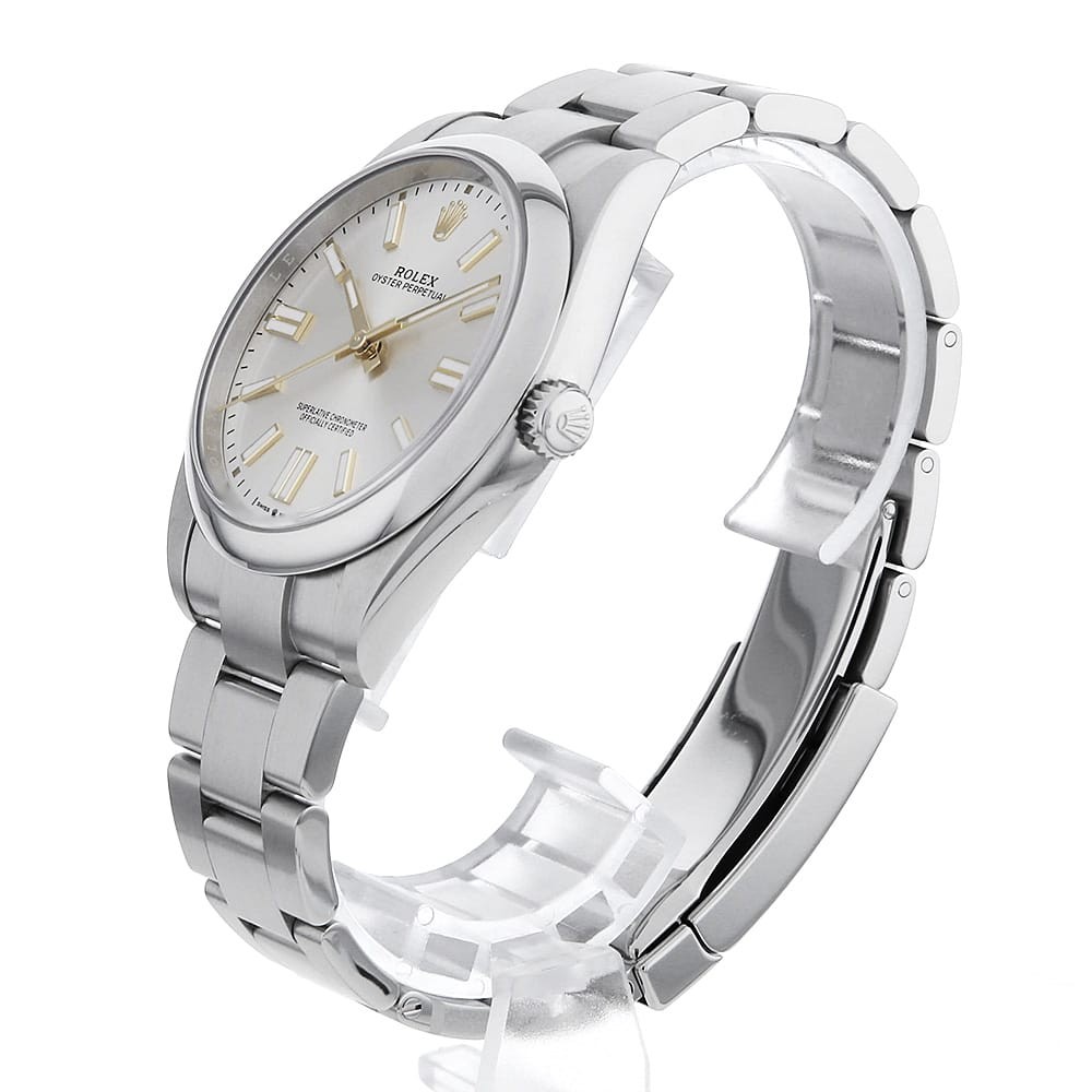 ROLEX Oyster Perpetual 41 124300 Silver Random Number second hand mens