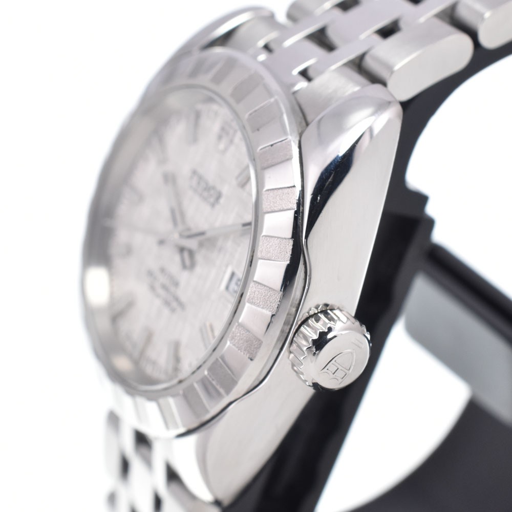 TUDOR Classic Date 21010 Date Silver Dial Automatic Ladies Watch Q#149220