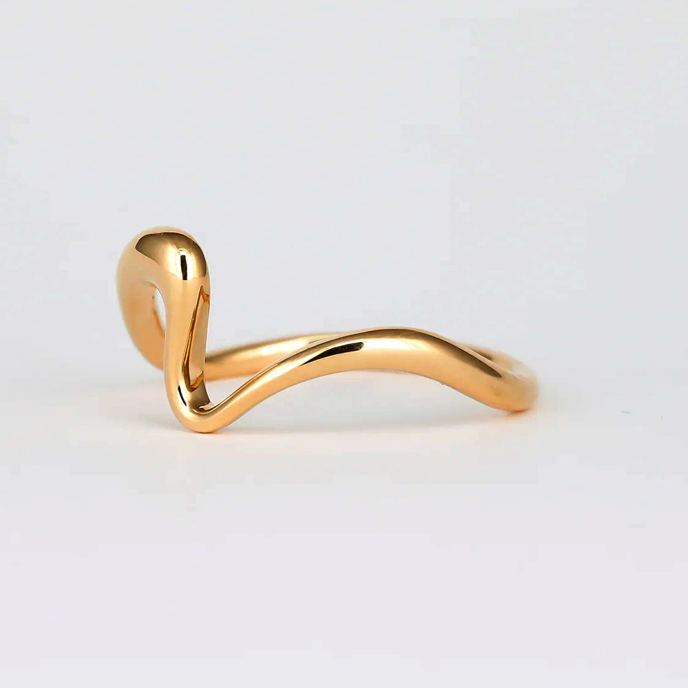 Diamond Ring Band Gold Lab Grown Stacking Plain GLI 14K Yellow Sizable