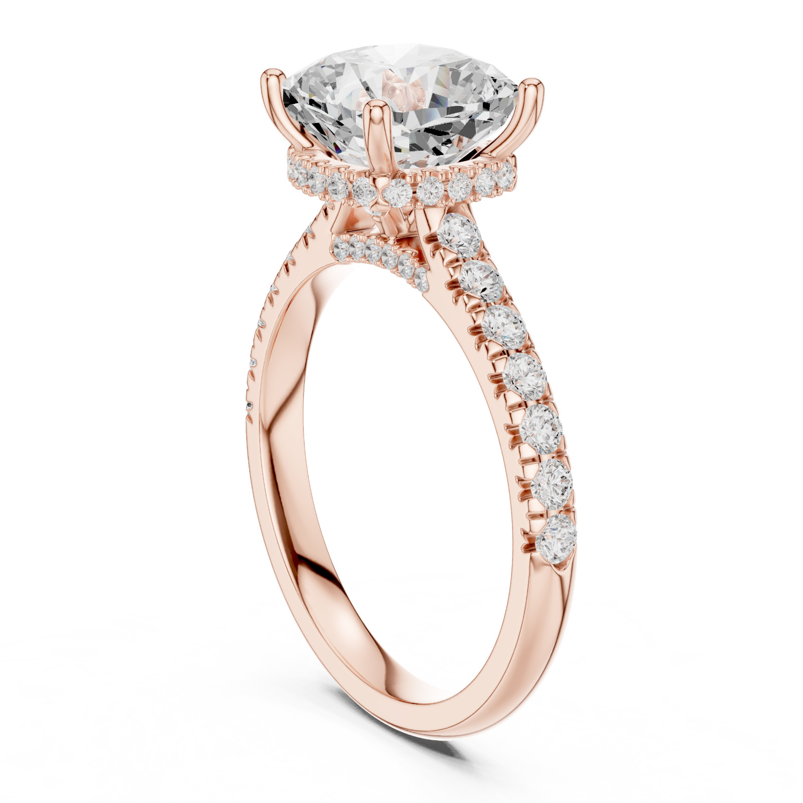 Certified 3.6 Ct Lab Grown Diamond Anniversary Cosmos Women Ring 14K Gold Over