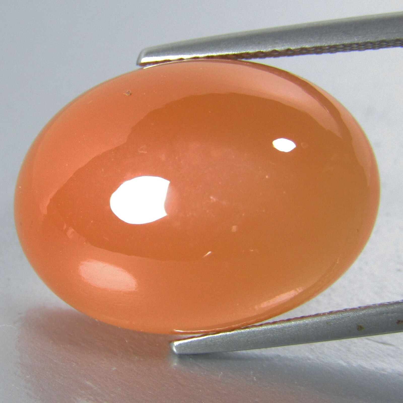 18.15Cts Natural Earth Mined Orange Moonstone Cabochon 18x13mm Oval Shape Gem