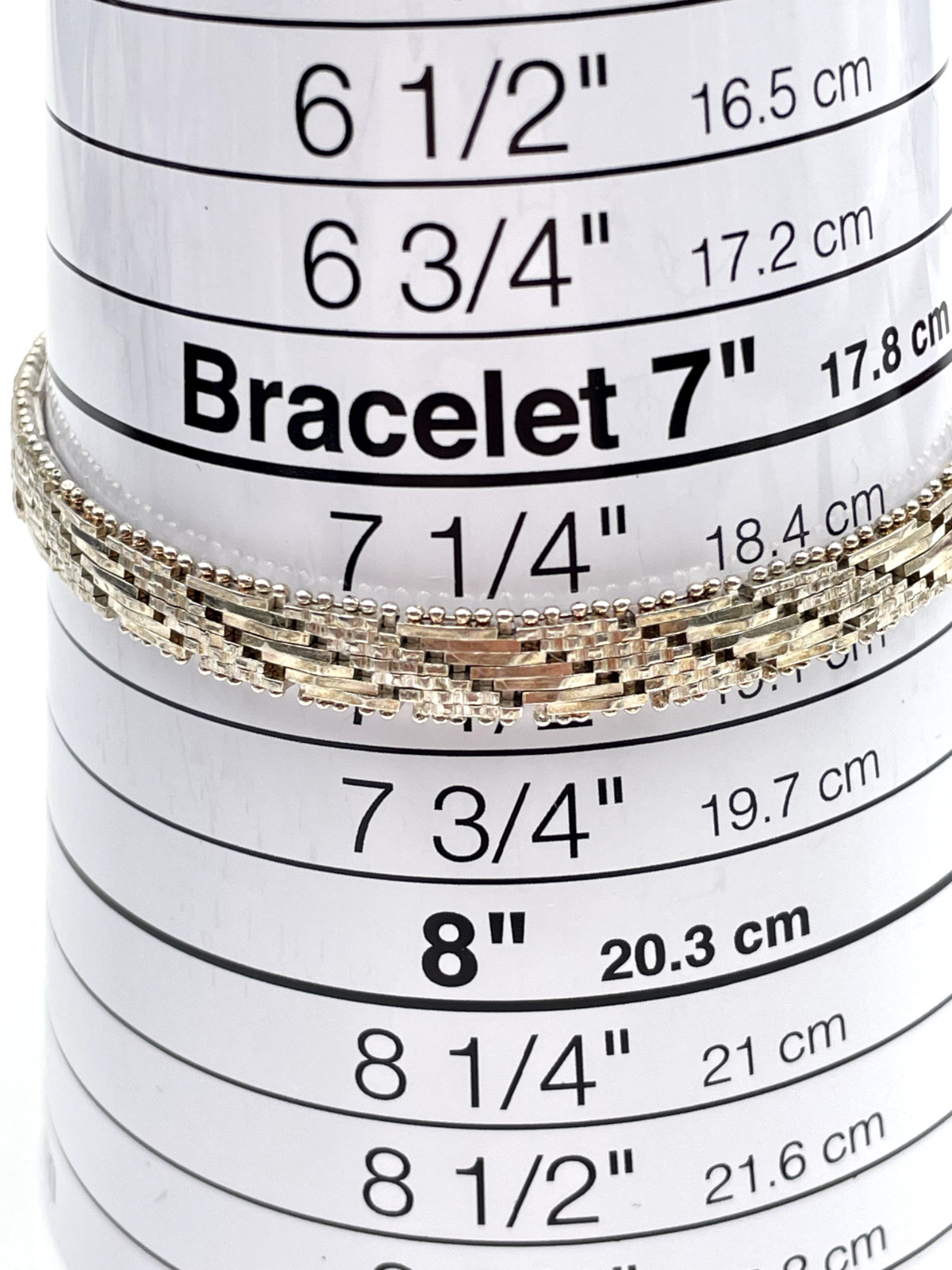 STERLING SILVER 925 MILOR ITALY 7.5″ CHAIN 7 mm Wide BRACELET 15.7g