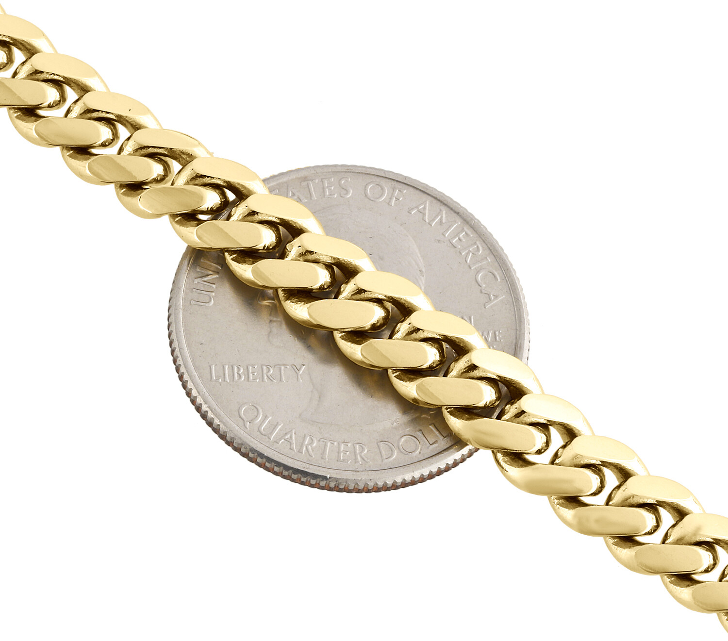 10K Yellow Gold Solid Miami Cuban Link Chain 6.50mm Box Clasp Necklace 20-30 In.