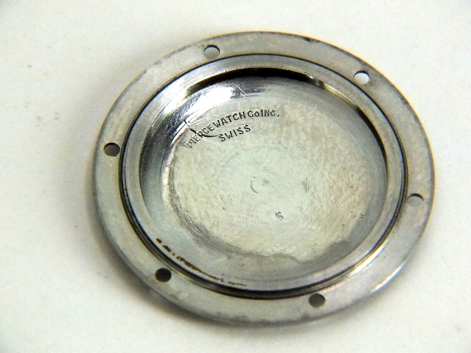 PIERCE Screw Down Stainless Steel Case Back for Chronograph for Spare/Project
