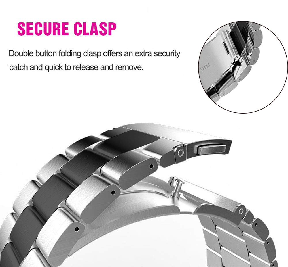 Metal Strap For Fossil Gen 6 5 5E 44mm/Gen 5 LTE 45mm/Gen 5 Carlyle Watch Band