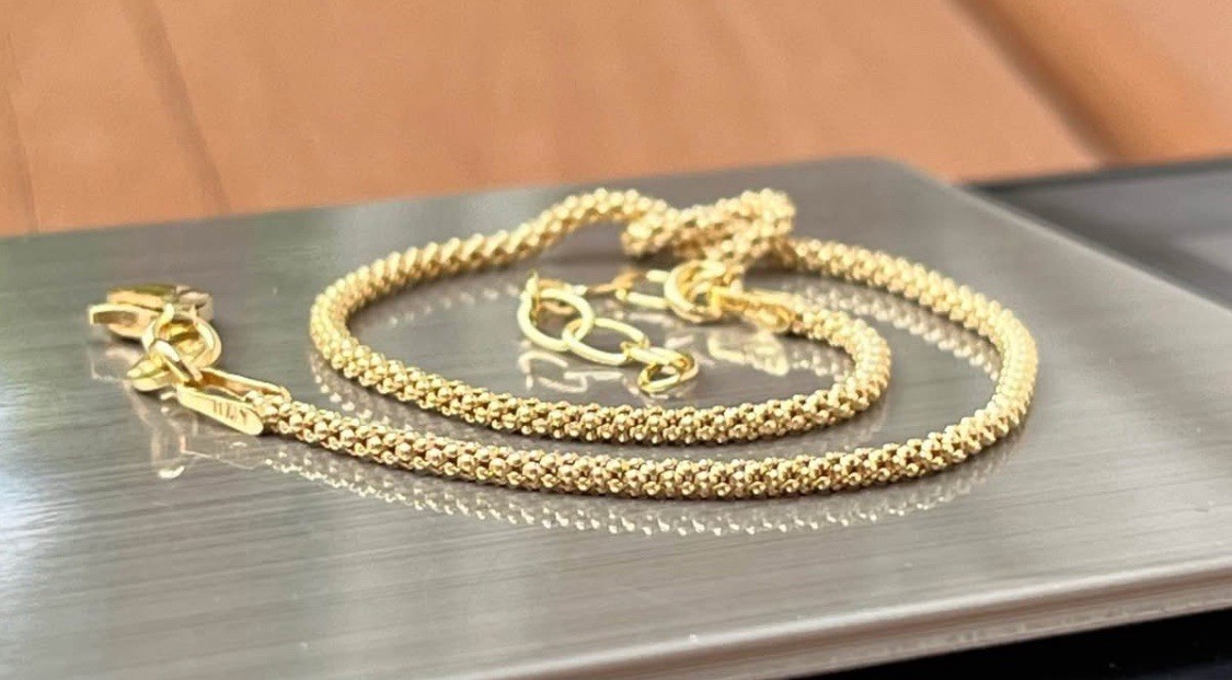 925 🇮🇹🪢 7” – 8.25” Vermeil Italian Knot Gold on Sterling Silver Bracelet