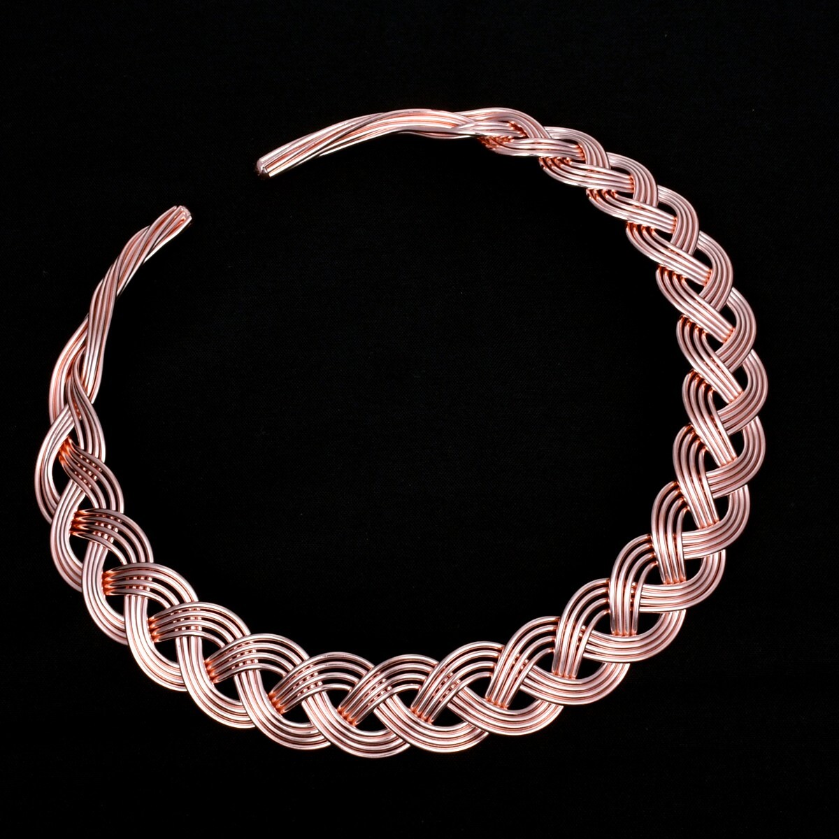 Pure Copper Vintage Handmade Copper Wire Unique Design Necklace Jewelry IN-004