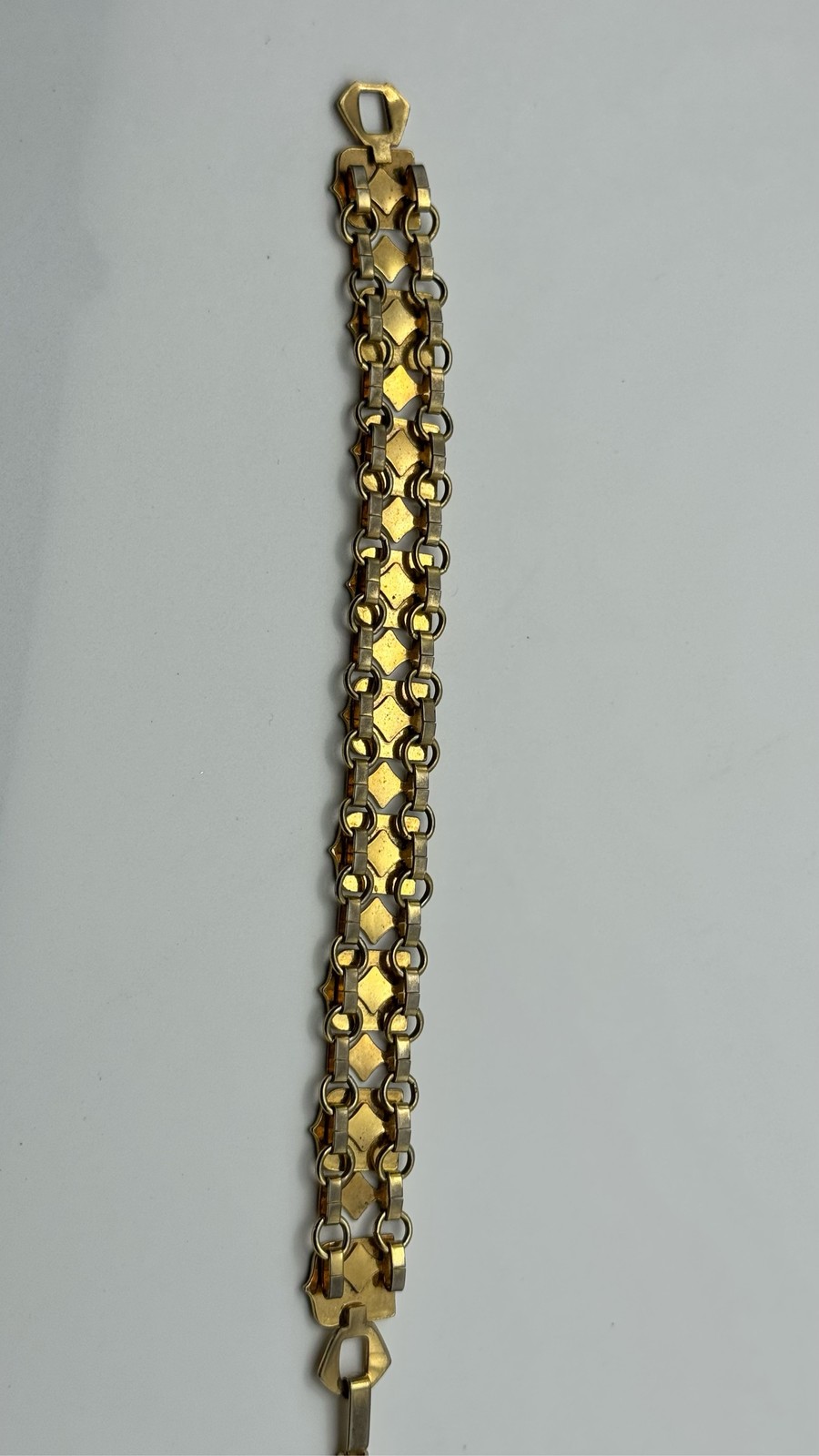 Enamel Coat of Arms Shield Link Bracelet Gold Tone Heraldic Crests