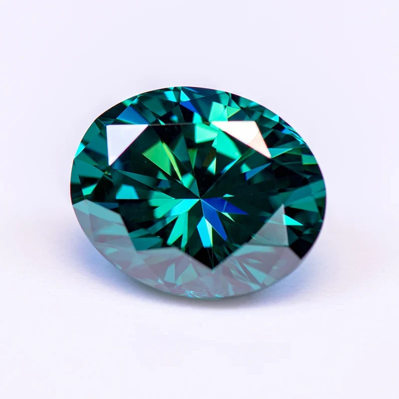 3.70 CT Natural Green Diamond 8×12 mm 1 Pcs Oval Cut VVS1 D Grade Certified.