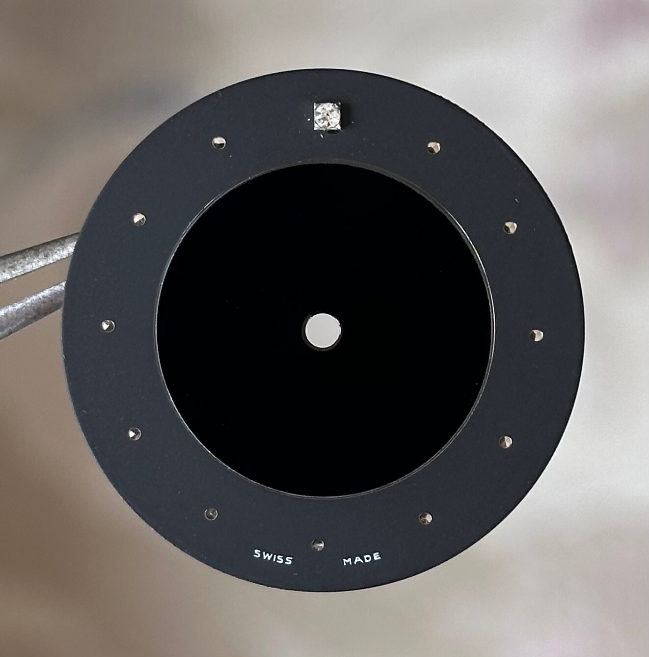 DIAL FOR ETA PESEUX 7001 BLACK GRAY 30.5mm HANDWINDING MOVEMENT SWISS MADE