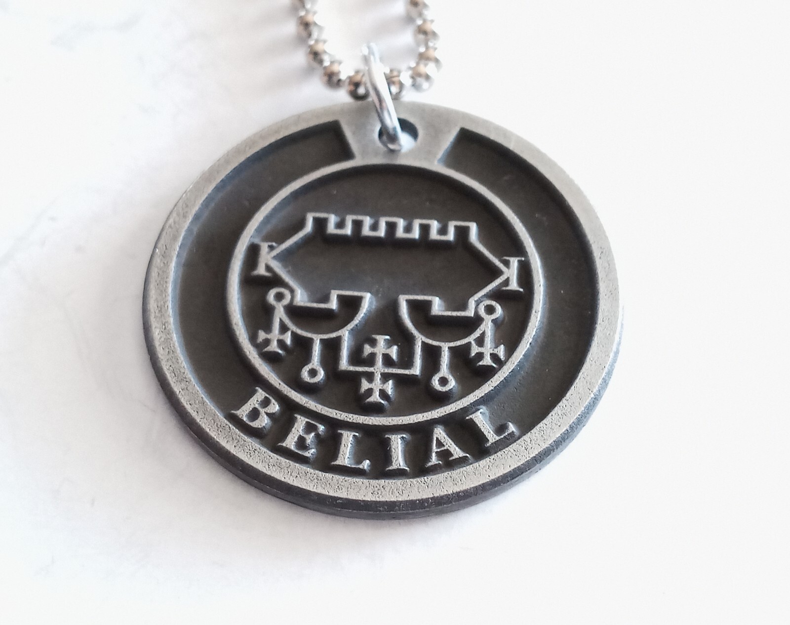 #68 Beliel Sigil Ring Lesser Key Goetic Demons + Optional pendant