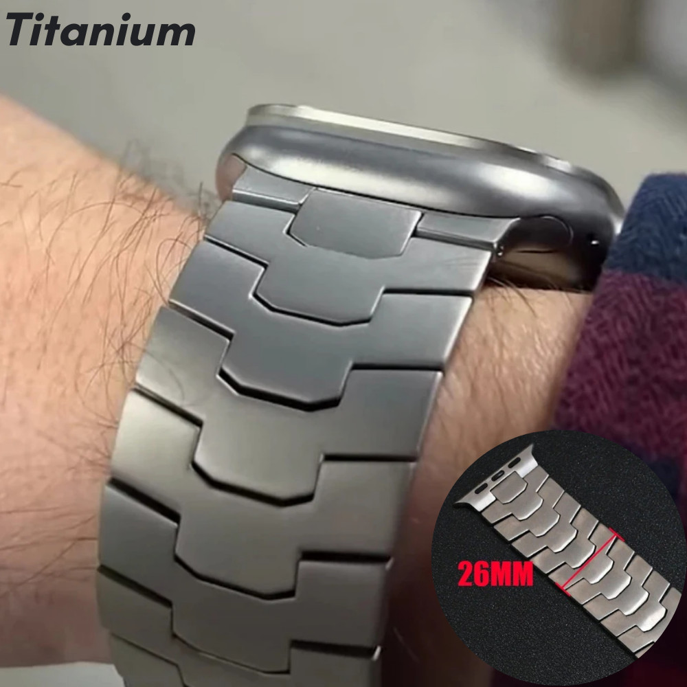 Apple Watch Luxury Titanium Band 42/44/45/46/49mm Ultra 3/2/1 Series 11 10 9 8 7