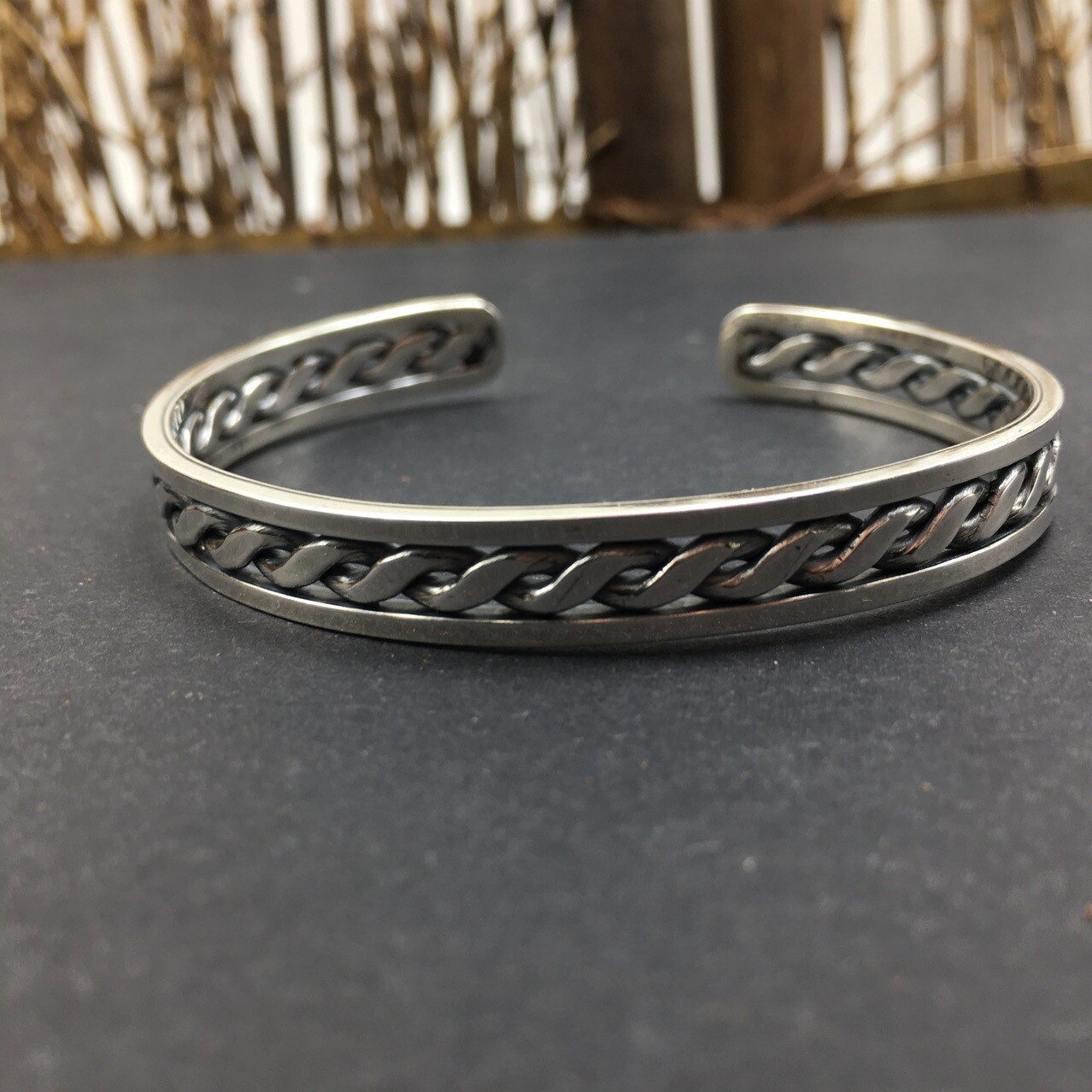 A25 Armspange Flechtmuster Sterling Silber 925