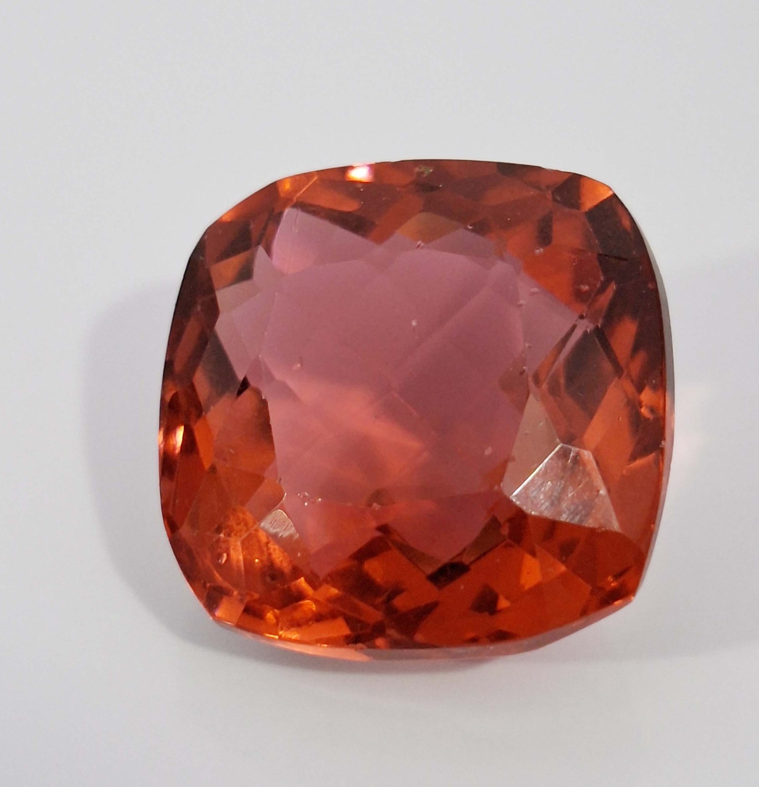 Natural Spessartite Garnet Cushion Cut 33-35 Ct Certified Loose Gemstone TQ005