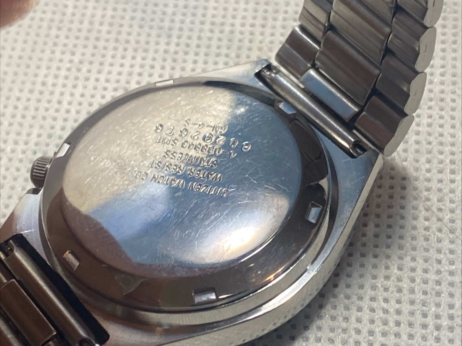 Vintage Citizen Eagle 7 4-038843 SMT Automatic 21 Jewels Day Date Mens Watch