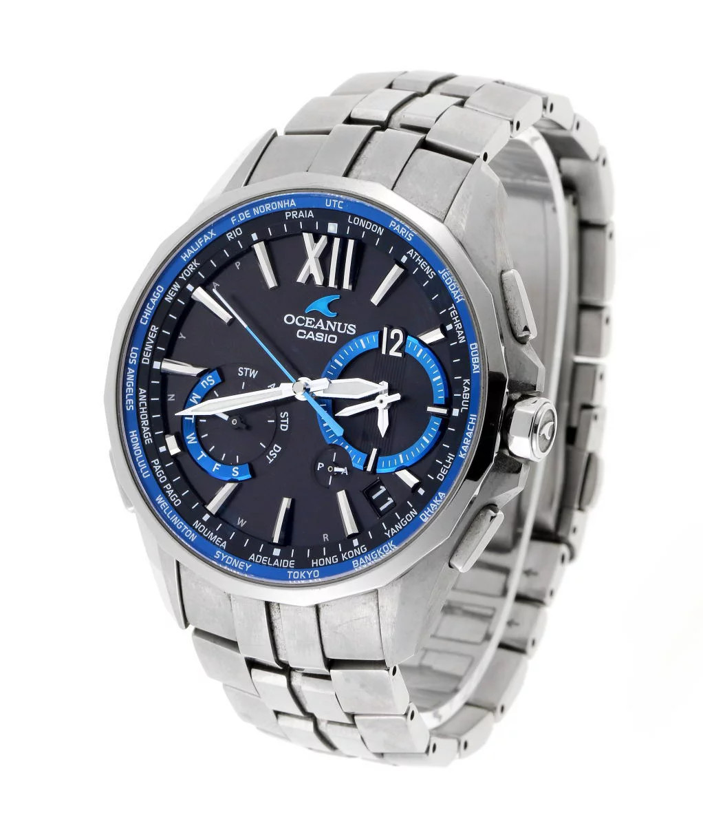 CASIO Oceanus Manta Tough Solar OCW-S3400-1AJF TI Used watch Excellent condition