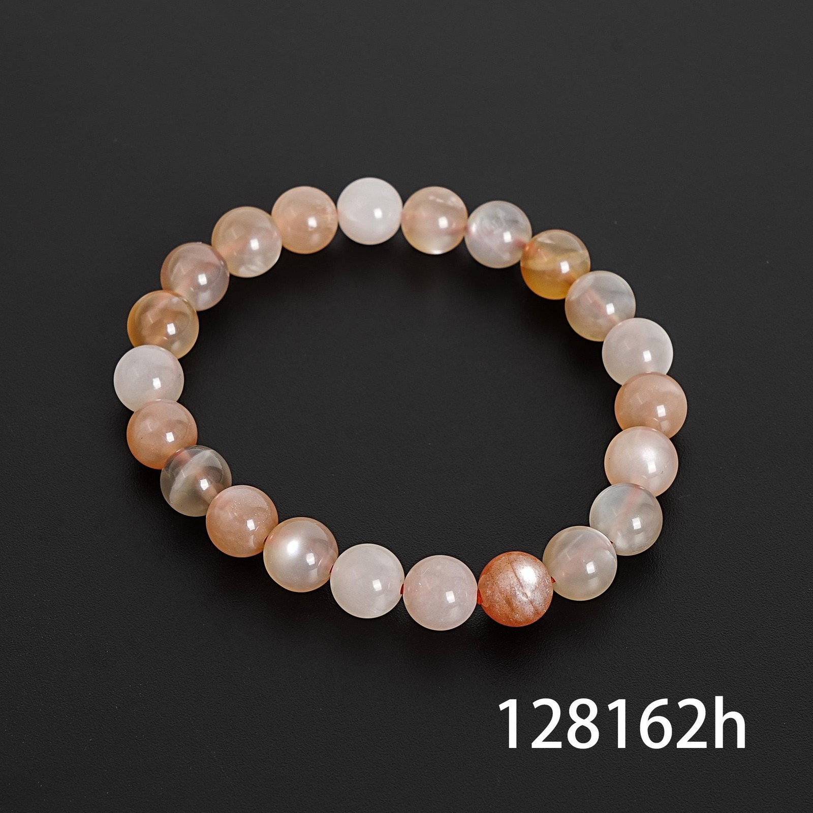 AAA Orange Moonstone Gemstone Bracelet 8MM 9MM 10MM 11MM 12MM 13MM 14MM 15MM