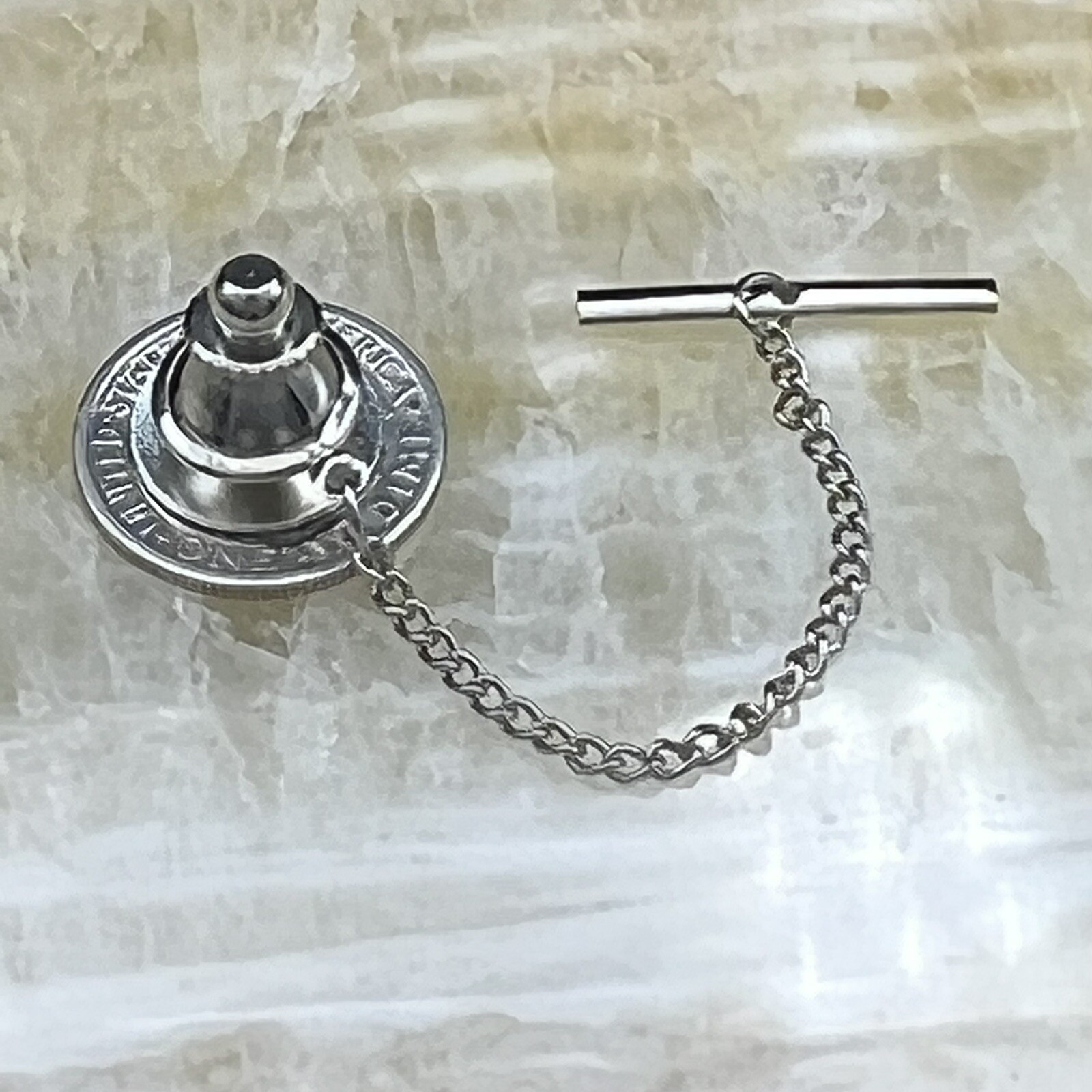 New Tie Tack Lapel Pin Vintage Mercury Dime 90% 900 Silver Collector Coin