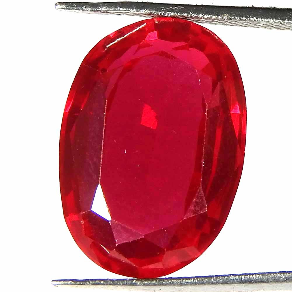 14.10Cts100%Natural Imitation Ruby Oval Cut Cabochon(16x11x5)Loose Gemstone