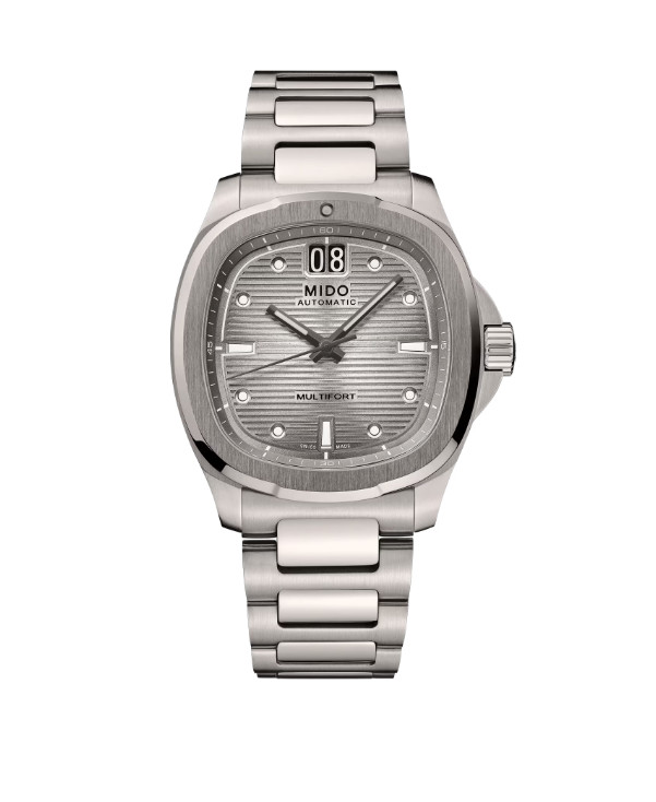 Mido Multifort TV Big Date Titanium Grey Gradient Dial Watch M0495264408100