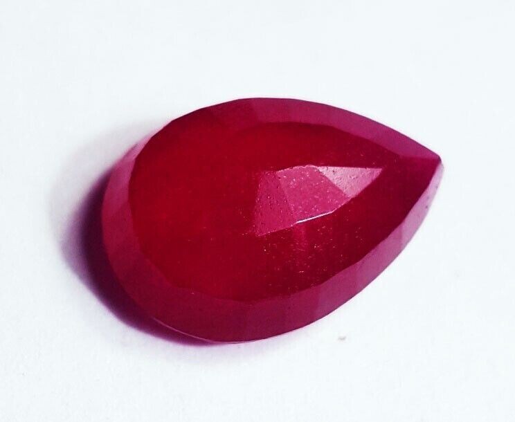 Utah Pear Cut Natural Red Beryl (Bixbite) 9.50 Ct Certified Loose Gemstone