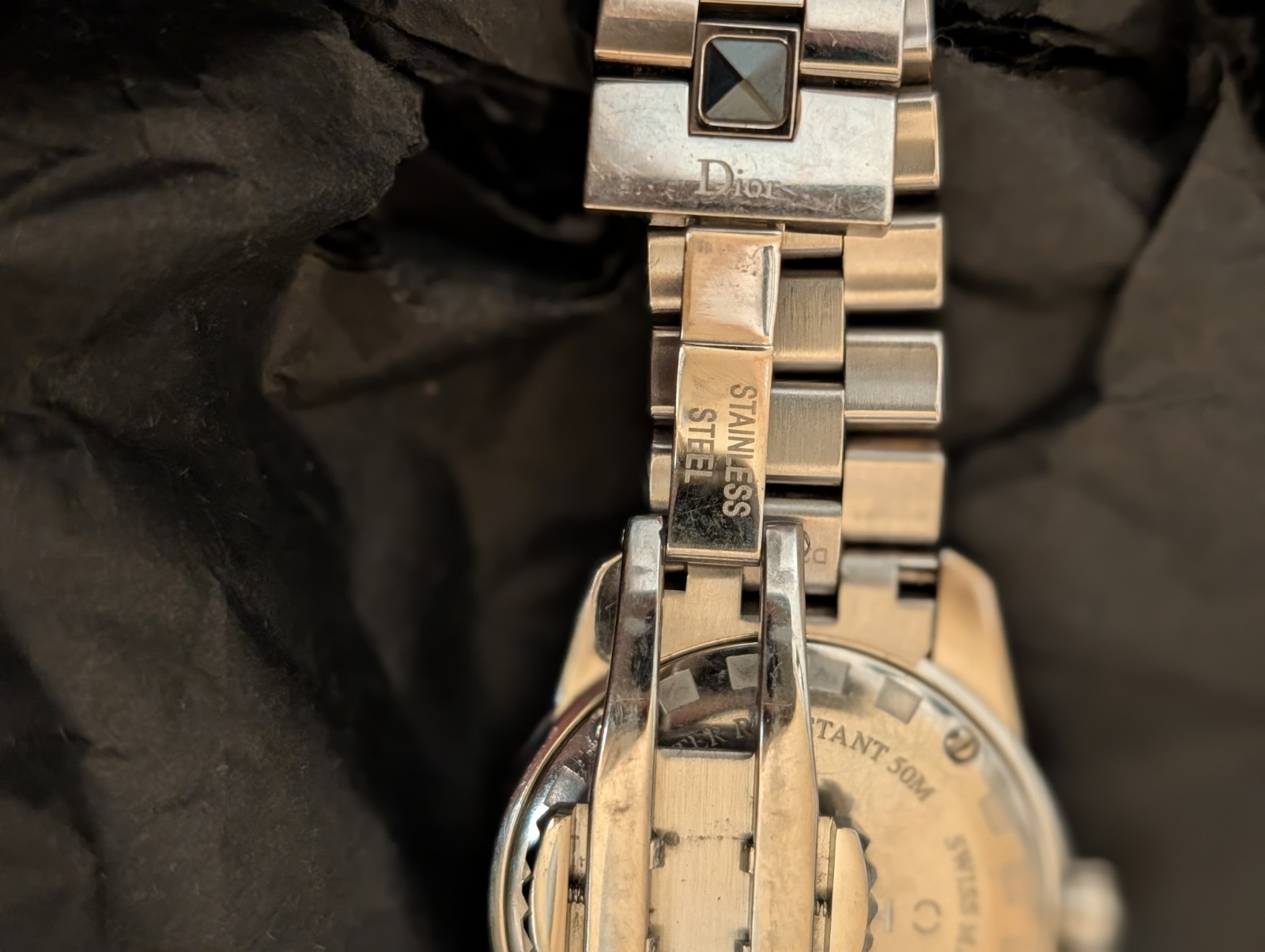 Dior Christal Watch Diamonds Ceramic Date StainSteel 33MM Ladies’
